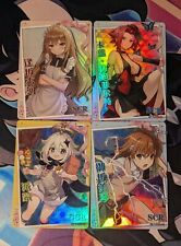 Goddess Story Waifu Girl Anime Holo Foil Cards Lot Bundle Of 4 SCR CCG Tcg (1)