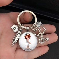 Dental Care Nurse Keychain