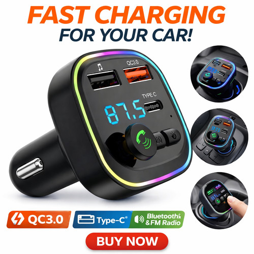 Car charger bluetooth 0 - bluetooth, 5.0
