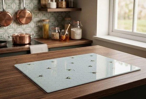 White rectangular honeycomb - white,