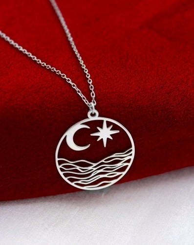 Sun ocean necklace - &,