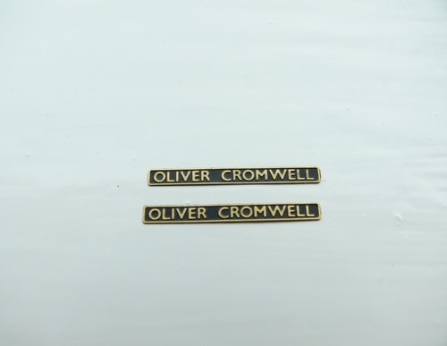 The brass nameplates for - oo,