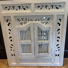 Antique Balinese Window Mirror