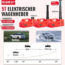 Electric Car Jack Kit 5 Ton 12V Floor Jack Portable Hydraulic Car Jack for SUV