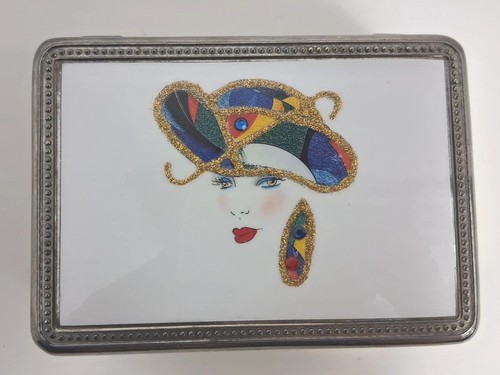 Vtg silver plated jewelry - vtg, box