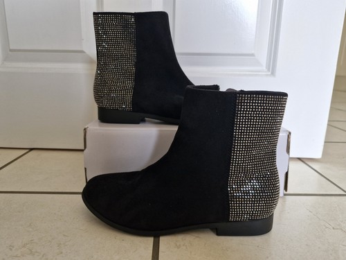 Girls black sparkle faux - h&m,