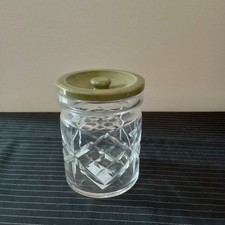 Glass Jar With Green Ceramic
