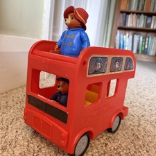 Paddington Bear Double Decker Red London Play Bus Playset With Toy Figures