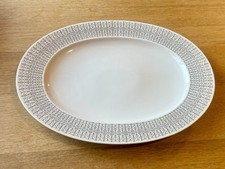 1960s Rosenthal Secunda Grey Tapio Wirkkala 15 x 11.5” Porcelain Serving Platter
