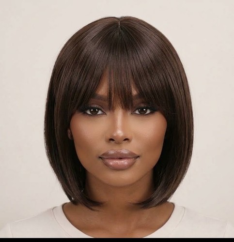 Short bob straight wig natural - short,