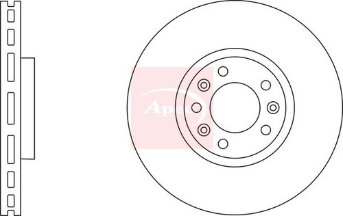 Apec front brake discs for - 2x,