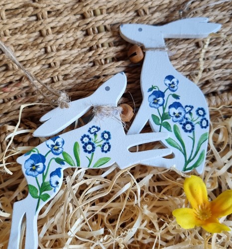 Set 5cm painted blue - of,