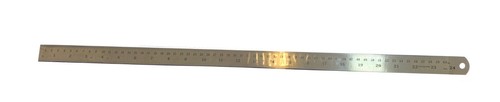 Steel ruler 600mm metric - 24",