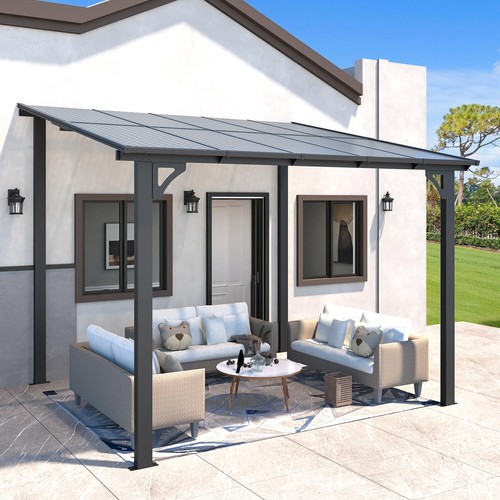Aluminium lean gazebo - aluminium, lean-to