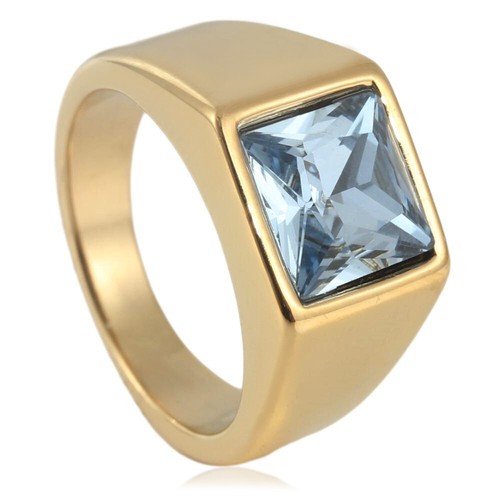 Men women square cut stone - square,