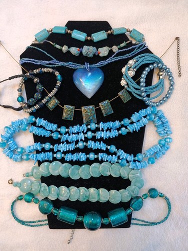11pc blue turquoise aqua - 11pc,