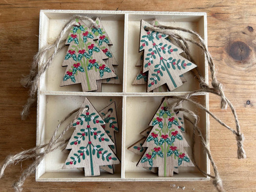 Set painted christmas - set, 8