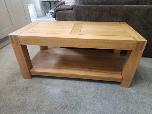 Solid oak coffee table - solid,