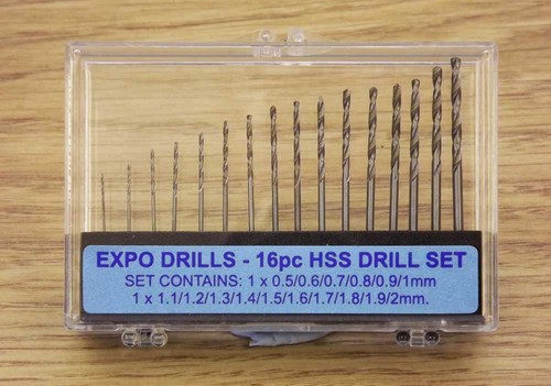 Expo drills 11516 16pc - 11516, hss