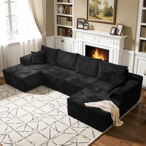 Shaped cloud living room - u,