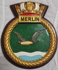 HMS Merlin - Ship Crest Plaque