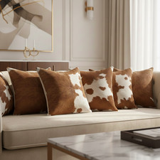 New 100% Cowhide Leather Hairy