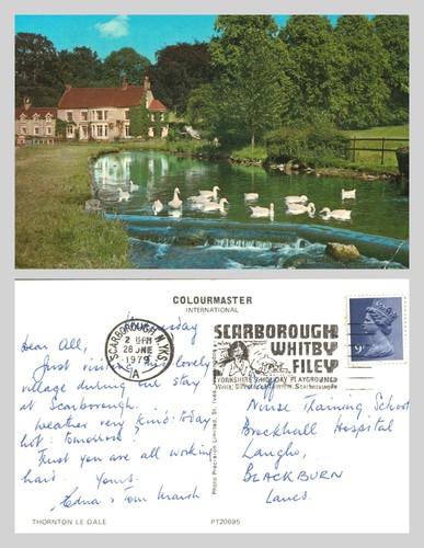 Vintage postcard thornton le - postcard,