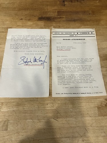 Hand signed letter from - hand,