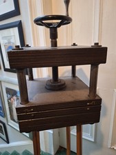 Antique Victorian Brass Desk Door Stop Flower Press Paper Weight