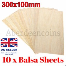 10x Balsa Wooden Plate 300 x