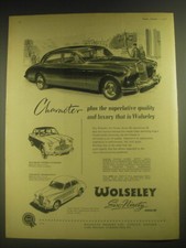 1958 Wolseley Six-Ninety Series III, Fifteen Hundred and Fifteen-Fifty Cars Ad
