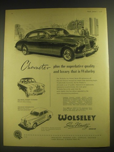 1958 wolseley six - 1958, six-ninety