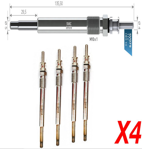 Svac heater glow - plugs, for