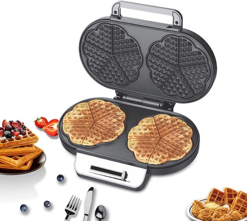 1200w waffle maker double - waffle,