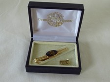 VINTAGE VENICE SIMPLON ORIENT EXPRESS VSOE GOLD PLATED TIE CLIP BY STRATTON