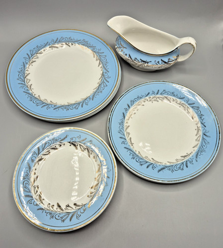 Vintage blue gold - &, "blue