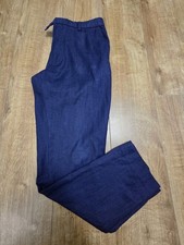 Taylor And Wright Mens Blue Slim Fit Smart Trousers Waist 34 Regular Leg 31 Used