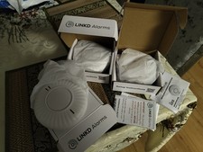 Wireless Interlinked Smoke & Heat Alarms Pack 10 Year Battery Linkd Brand new