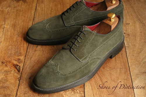 Stemar green suede - suede, leather