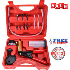 Hand Vacuum Pump Held Brake Bleeder Tester Set Bleed Car Motorbike Bleeding Kit