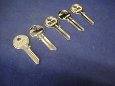 5 x JMA YALE YA-24I Key Blank for Cylinder Front Door/Patio Lock Silver Finish