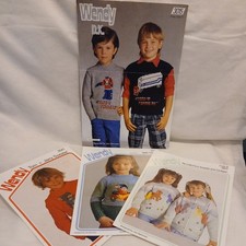 Wendy 80s Retro characters DK Knitting Patterns X 4 Transformers, Noddy, MLP