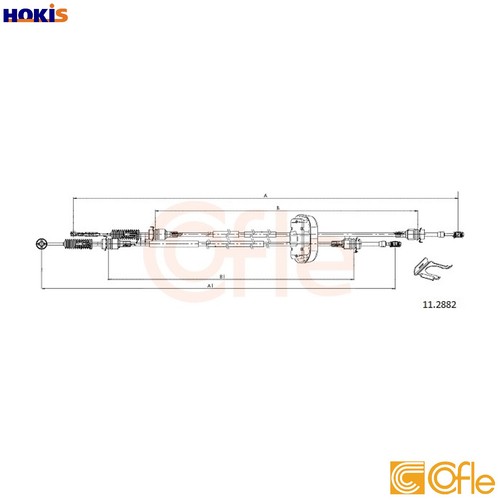 Cable pull manual transmission - cable,