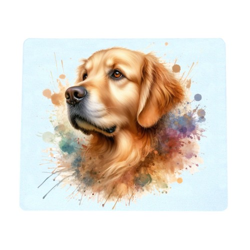 Golden retriever dog mouse - mouse, mat