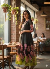 GOWN BOLLYWOOD INDIAN CUBIC