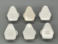 6 Vintage MK Bakelite Round