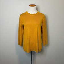 Gold Yellow Scalloped Neck