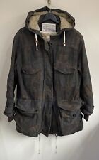 Aubin & Wills Ladies Parka Jacket Size 8 Camouflage Pockets Removable Lining 