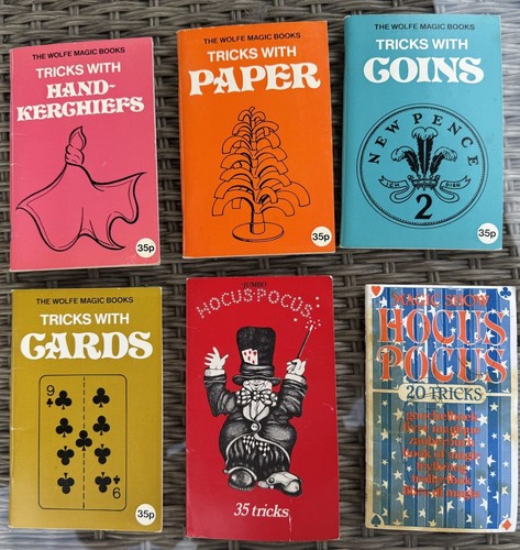 Vintage magic books job lot - job, x6