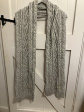 JACK WILLS GREY KNITTED SCARF